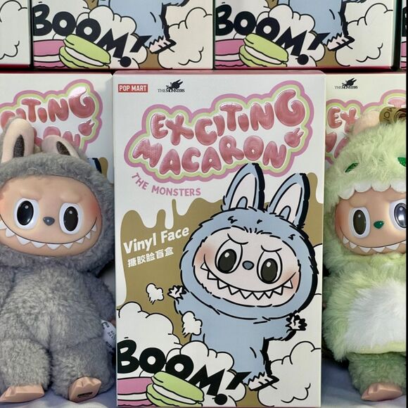 Authentic Pop Mart LABUBU Exciting Macaron THE MONSTERS Vinyl Face Blind Box